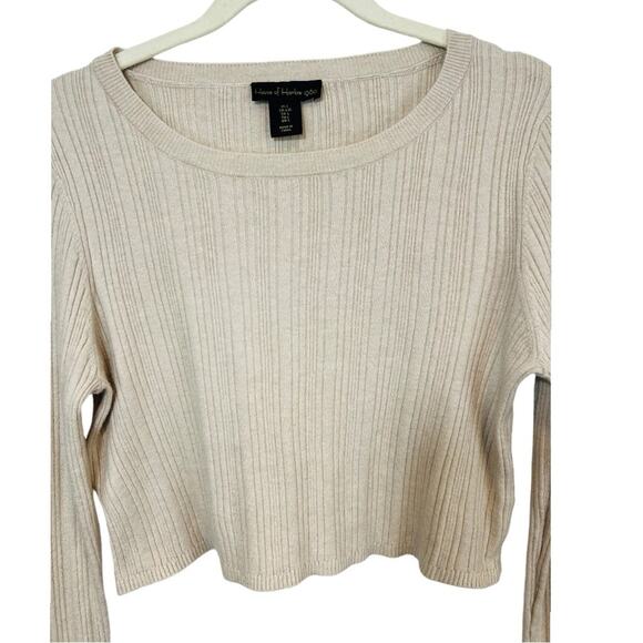 House of Harlow 1960 Crop Wool Cashmere Blend Sweater Sz Large - Picture 2 of 8